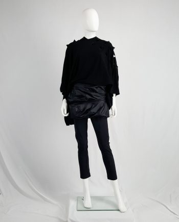 Junya Watanabe black leggings with geometrical skirt — fall 2009