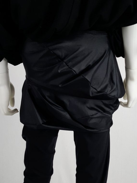 vintage Junya Watanabe black leggings with geometrical skirt fall 2009 140759