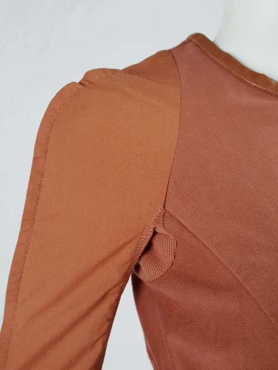 vintage Rick Owens NASKA orange jacket with rounded shoulders spring 2012 110800