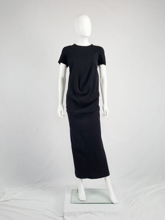 vintage Comme des Garcons robe de chambre black deformed maxi dress AD 1999 104130