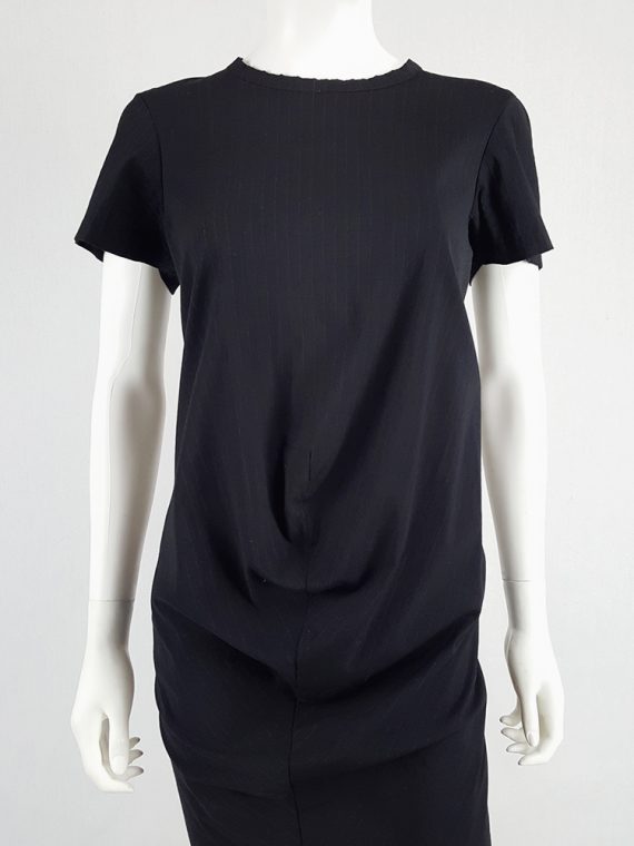 vintage Comme des Garcons robe de chambre black deformed maxi dress AD 1999 104214