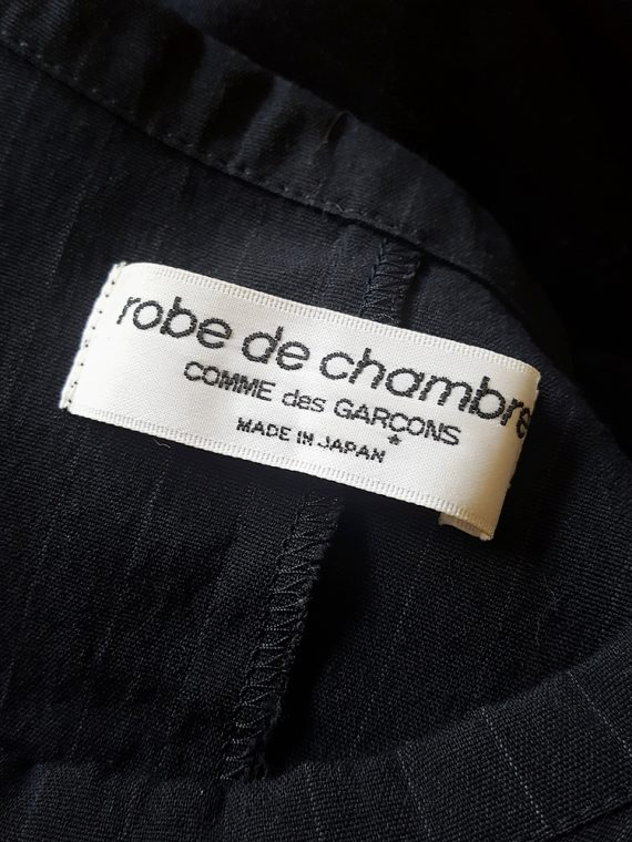 vintage Comme des Garcons robe de chambre black deformed maxi dress AD 1999 114812