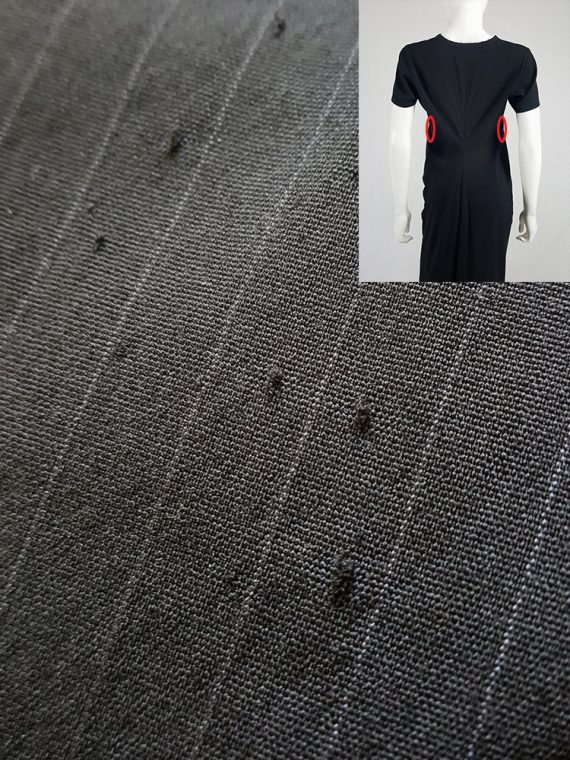 vintage Comme des Garcons robe de chambre black deformed maxi dress AD 1999 115049