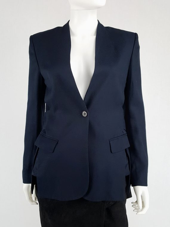 vintage Damir Doma blue minimalist blazer with open sides 141334(0)