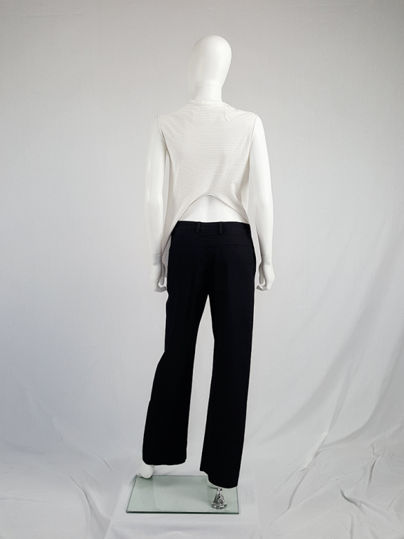 vintage Maison Martin Margiela white top hanging on the front of the body spring 2003 114551