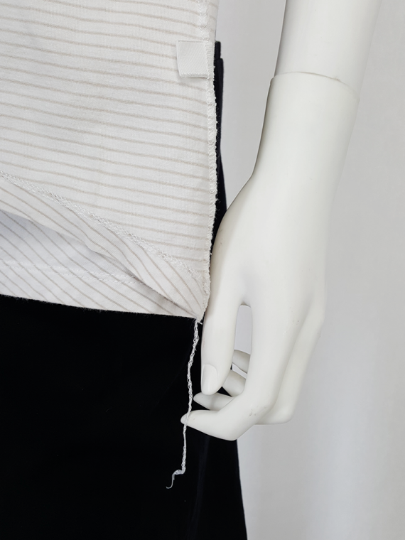 vintage Maison Martin Margiela white top hanging on the front of the body spring 2003 114825