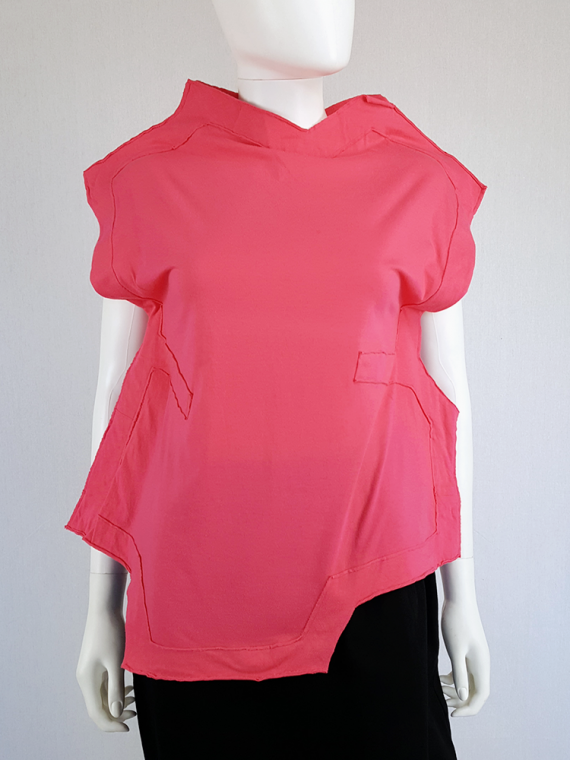 vintage Comme des Garcons pink two dimensional paperdoll top fall 2012 093730