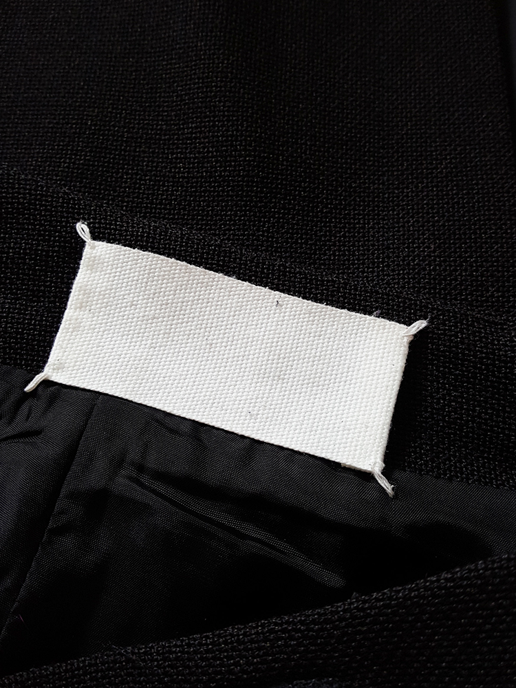 Maison Martin Margiela black maxi skirt with back slit — fall 1998 - V ...