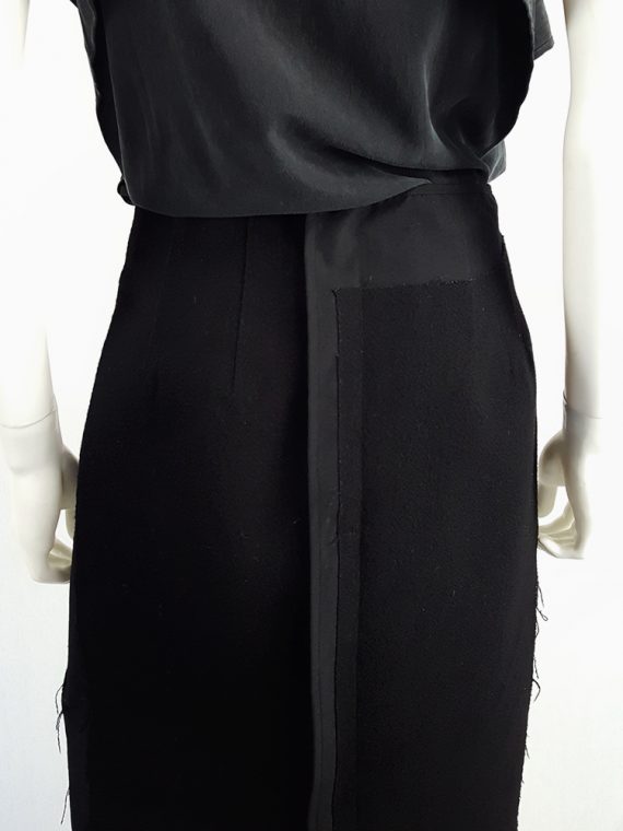 vintage Comme des Garcons black paneled maxi skirt fall 1997 122457