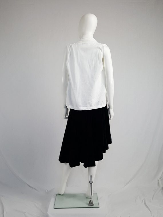 vintage Comme des Garcons white vest with oversized braids spring 2003 120507