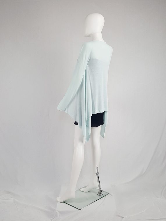 vintage Maison Martin Margiela mint green cardigan with integrated sleeves runway spring 2008 104309(0)