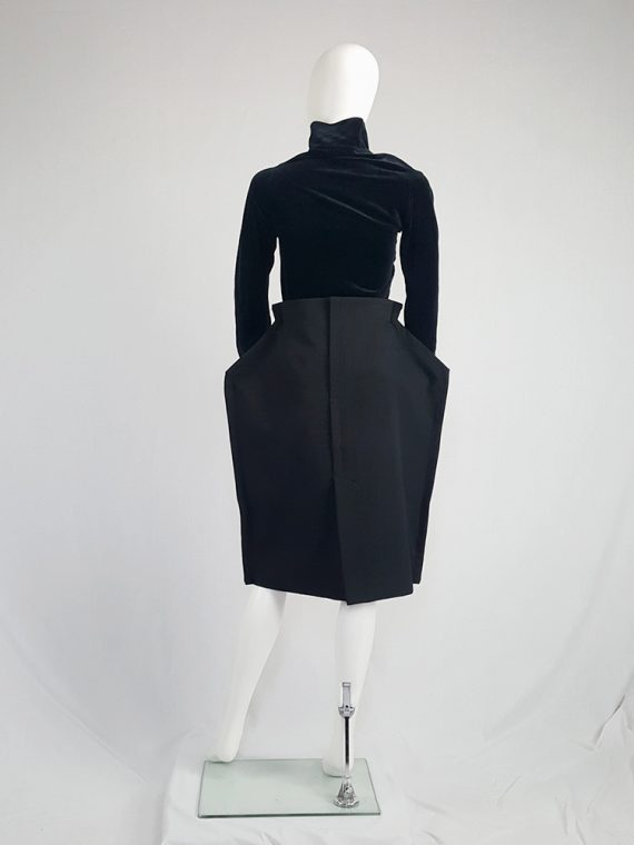 Comme des Garçons black 2D paperdoll skirt — fall 2012 - V A N II T A S