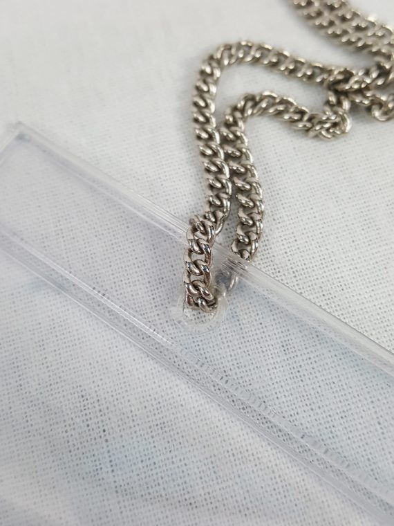 vintage Margiela MM6 necklace with cut stone in plastic bag Spring 2007 114134