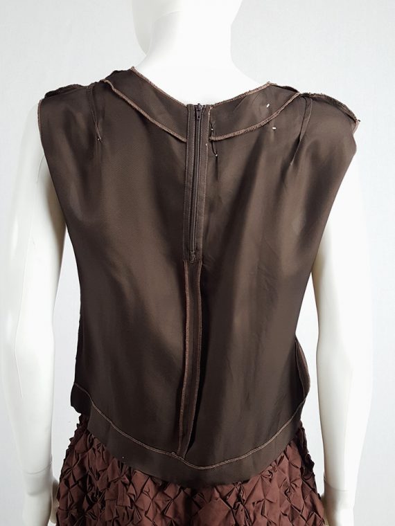 Maison Martin Margiela brown inside-out top in lining fabric — fall ...