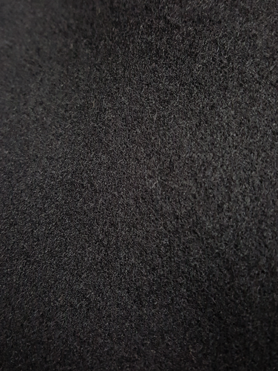 vintage Yohji Yamamoto black double-breasted coat with round collar 180707
