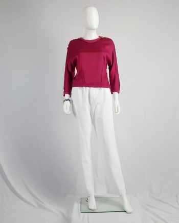 Maison Martin Margiela pink jumper 'reproduction of a dress lining' — fall 1995