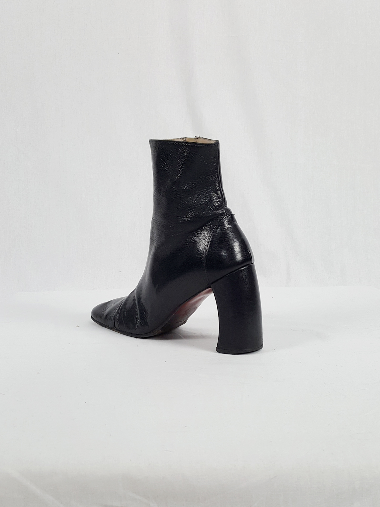 Ann Demeulemeester black boots with banana heel (37) — 90's - V A N II ...