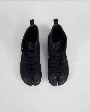 Maison Martin Margiela 6 black high-top tabi sneakers (36) — fall 2002