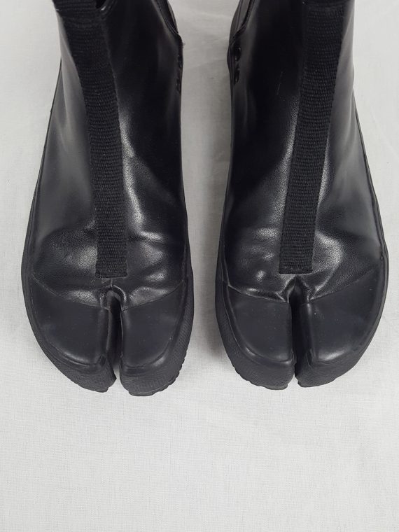 vaniitas vintage Maison Martin Margiela 6 black tabi slip-on boots spring 2003 124819