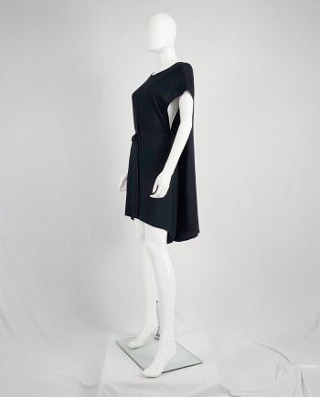 Ann Demeulemeester black grecian dress with open sides