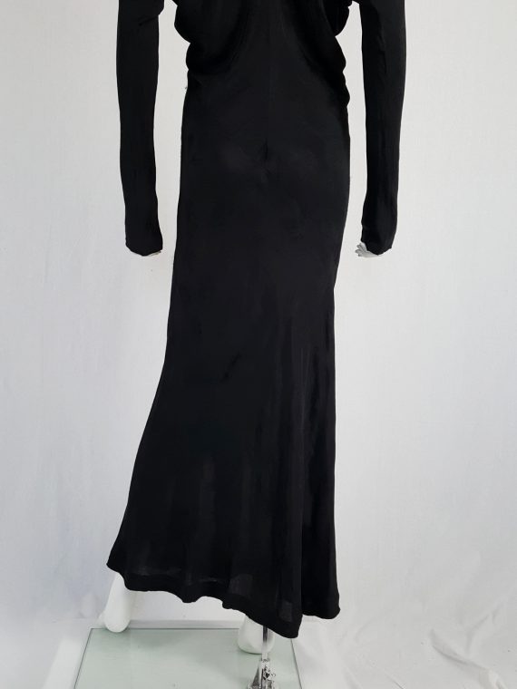 vintage Comme des Garcons black batwing maxi dress fall 1993 113129