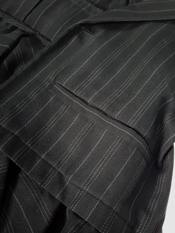 vintage Limi Feu black backless waistcoat with ruffled bottom 164059(0)