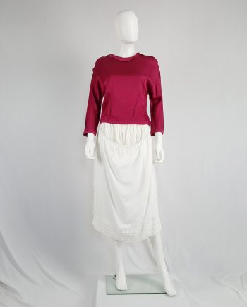 Maison Martin Margiela artisanal white skirt made of underskirts — spring 2004