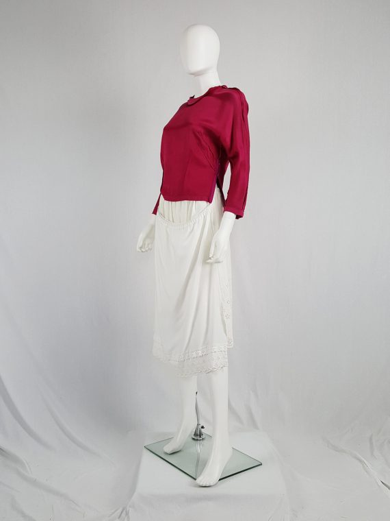 vintage Maison Martin Margiela artisanal white skirt made of underskirts spring 2004 140040