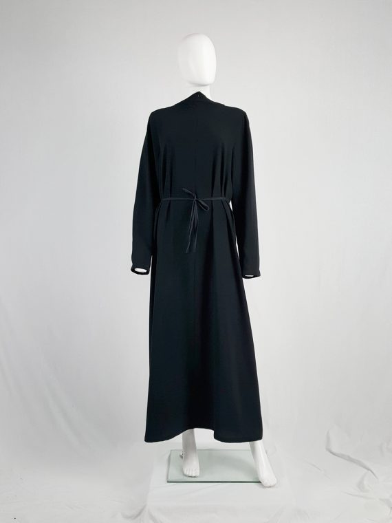 vintage Maison Martin Margiela black backwards maxi dress spring 1999 133939