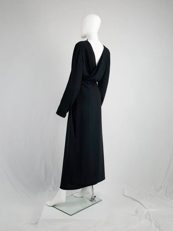 vintage Maison Martin Margiela black backwards maxi dress spring 1999 135814