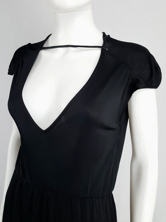 vintage Maison Martin Margiela black dress with strap across the chest spring 2007 151938