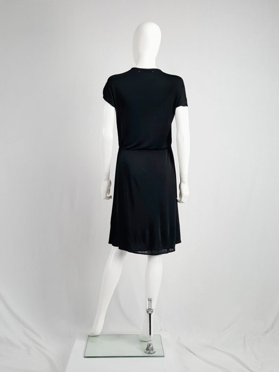 vintage Maison Martin Margiela black dress with strap across the chest spring 2007 152121