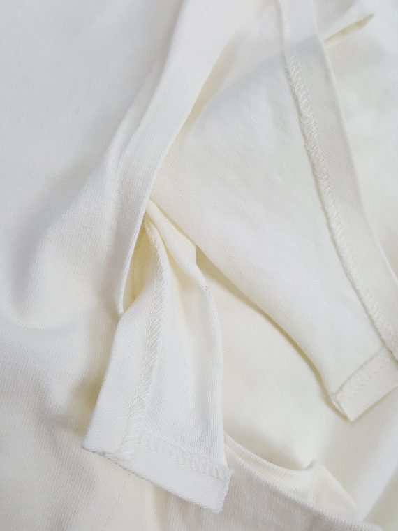 vintage Maison Martin Margiela white t-shirt with extra fabric flaps spring 2012 160518