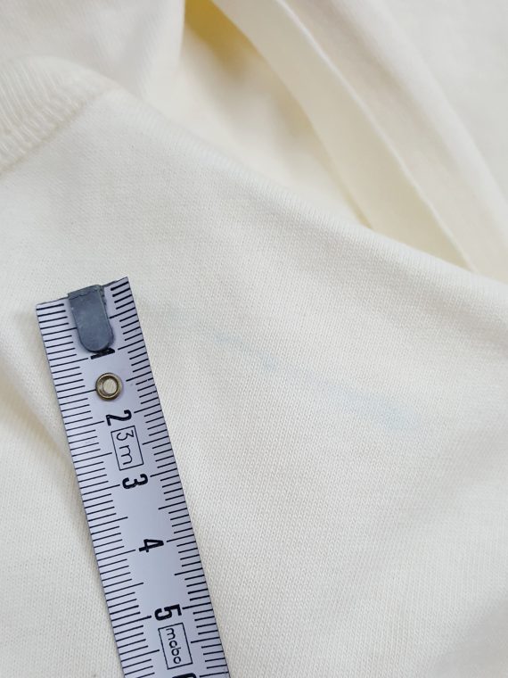Maison Martin Margiela white t-shirt with extra fabric flaps — spring ...