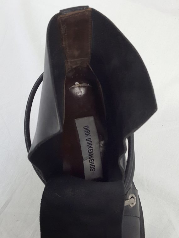 vaniitas vintage Dirk Bikkembergs black mountaineering boots with metal heel 1990S141000