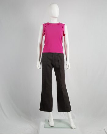 Maison Martin Margiela pink top with movable inside out seams — spring 2004