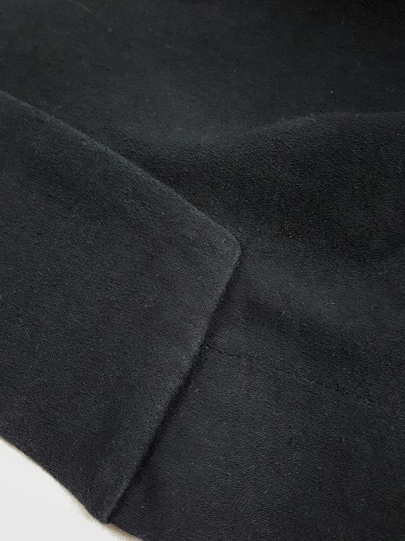 vaniitas vintage Rick Owens NASKA black sleeveless vest with leather drape spring 2012 150118