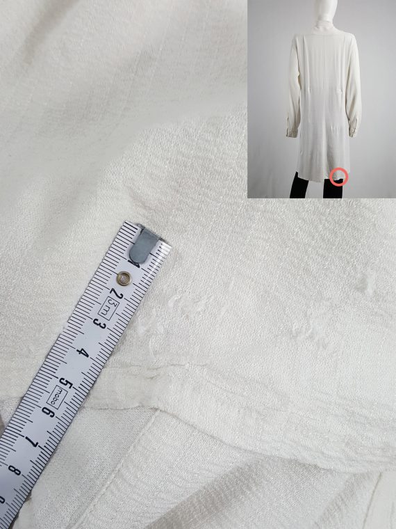 vaniitas archival Ann Demeulemeester white draped oversized shirt runway spring 1994 180449