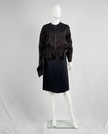Maison Martin Margiela black skirt with round studs — fall 2006