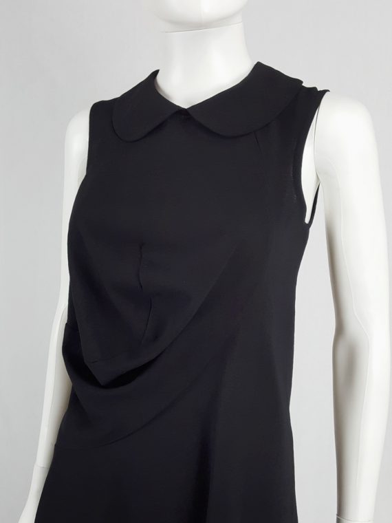 vaniitas vintage Comme des Garcons black deformed dress with round collar spring 1995 161953