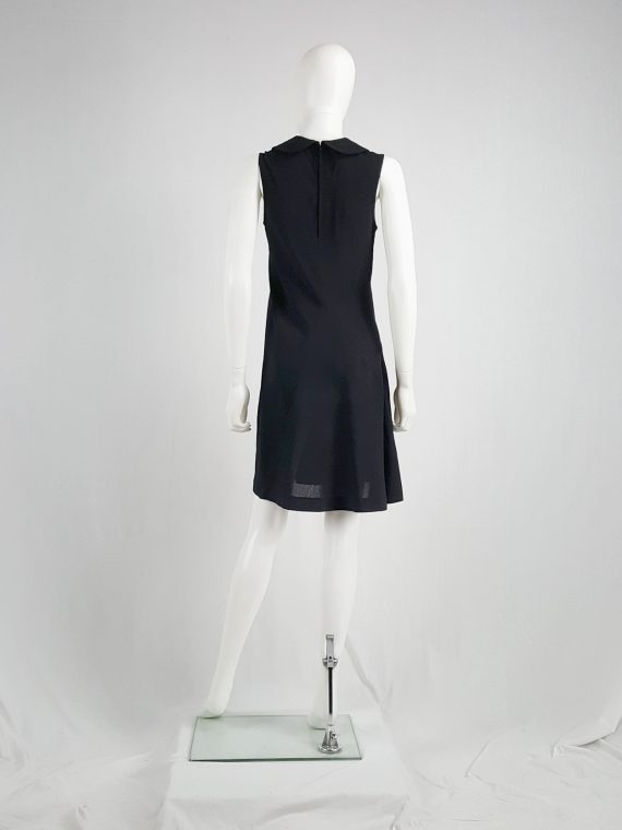 vaniitas vintage Comme des Garcons black deformed dress with round collar spring 1995 162104(0)