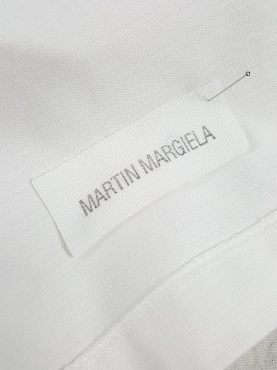 vaniitas vintage Maison Martin Margiela 6 white backless crop top 1997 or 1998 142256