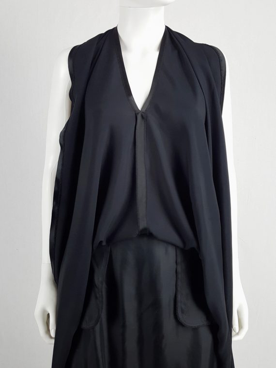 vaniitas vintage Maison Martin Margiela black transformable dress into skirt runway spring 2003 133358