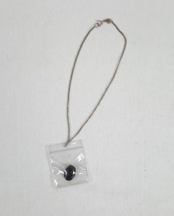 Margiela MM6 necklace with gemstone in plastic bag — spring 2007