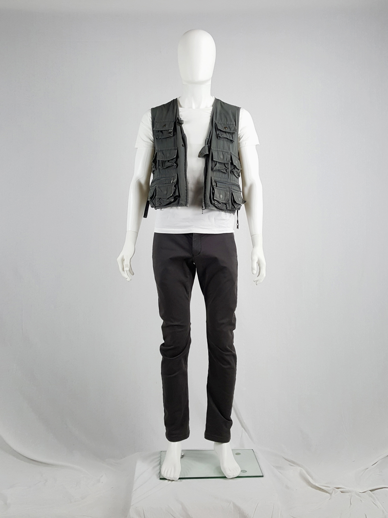 Vtg 90’ FOX FIRE JAPAN Tactical Fishing Vest Jacket Naturalist Multipocket  