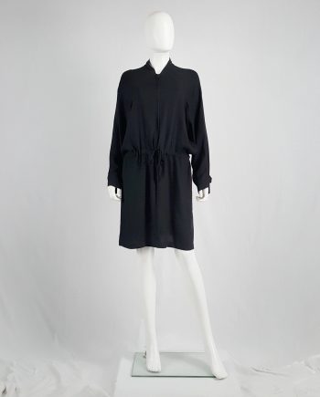Ann Demeulemeester black bomber-style dress