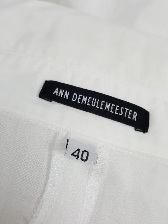 Vaniitas Ann Demeulemeester white painter shirt with back straps 132306(0)