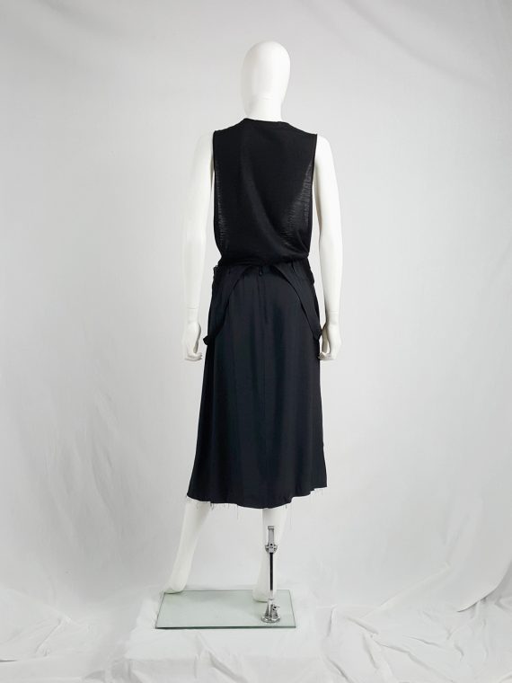 Vaniitas Maison Martin Margiela black dress worn as a skirt runway spring 2003 141137 copy