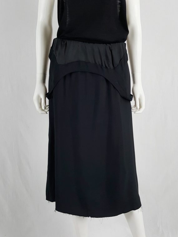 Maison Martin Margiela black dress worn as a skirt — spring 2003 - V A ...