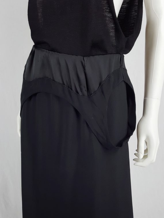 Maison Martin Margiela black dress worn as a skirt — spring 2003 - V A ...